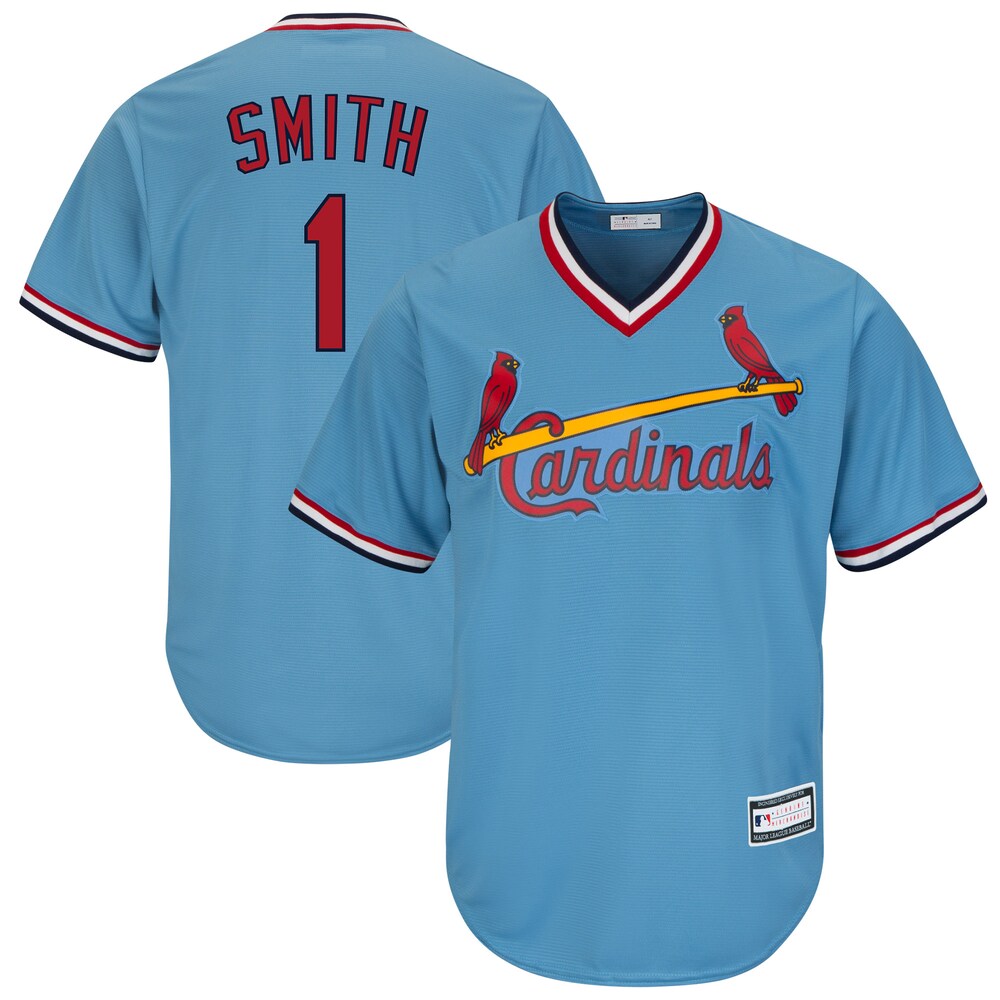 Ozzie Smith St. Louis Cardinals Road Cooperstown Collection Player Jersey - Light Blue