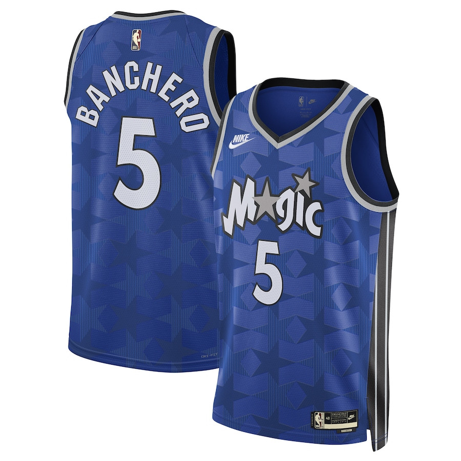 Paolo Banchero 5 Orlando Magic Unisex 2023/24 Swingman Jersey – Classic Edition - Blue - JS885 