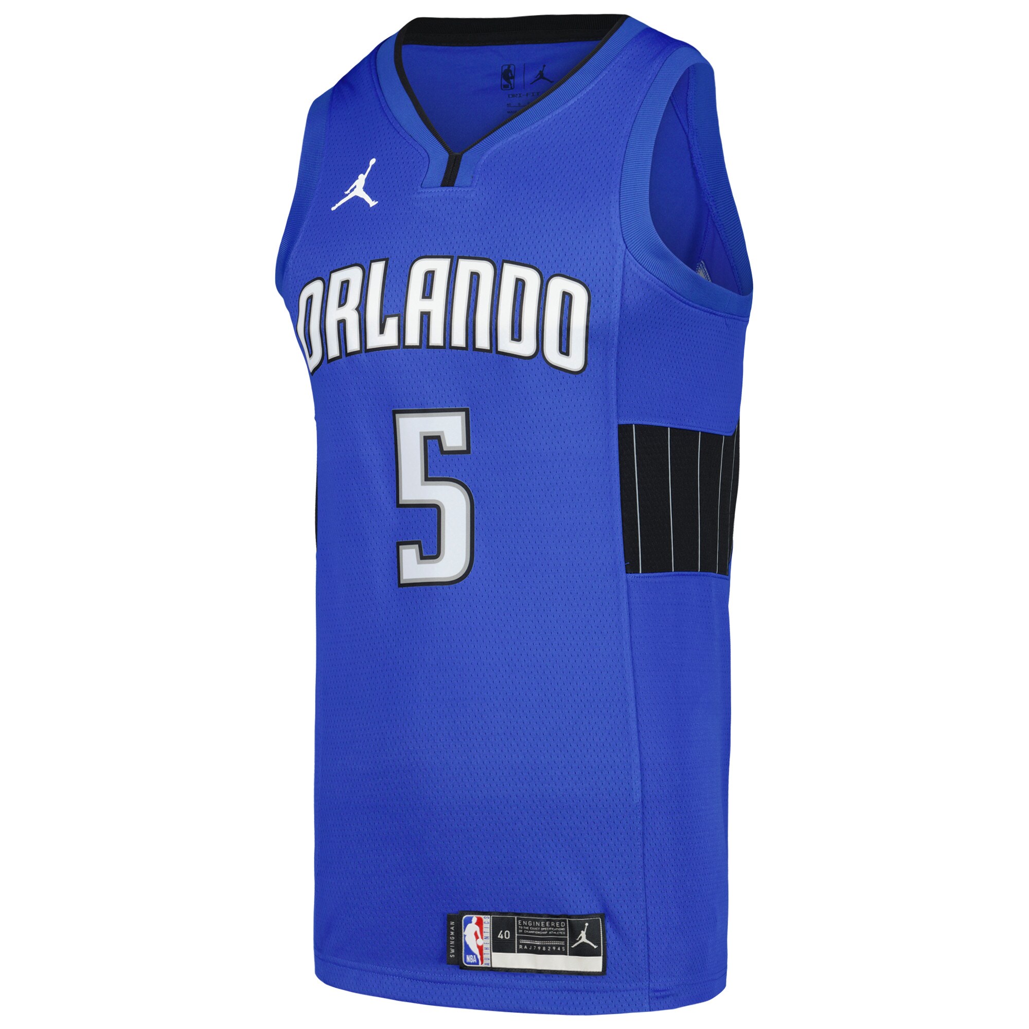 Alternative view of Paolo Banchero Orlando Magic Jordan Brand Swingman Player Jersey - Statement Edition - Royal