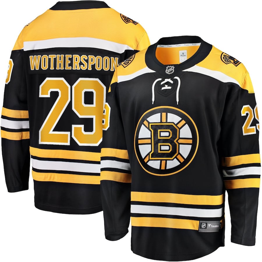 Parker Wotherspoon 29 Boston Bruins Breakaway Home Jersey - Men, Black - JS375 
