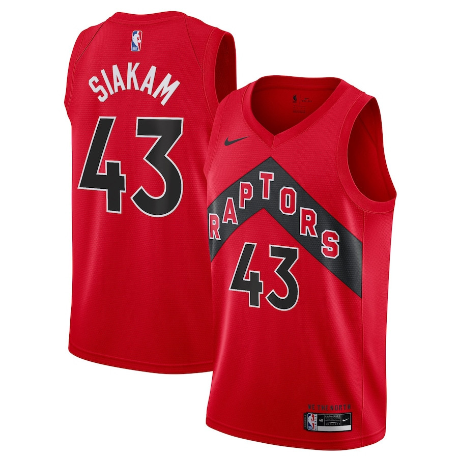 Pascal Siakam 43 Toronto Raptors Unisex Swingman Jersey - Icon Edition - Red - JS262 