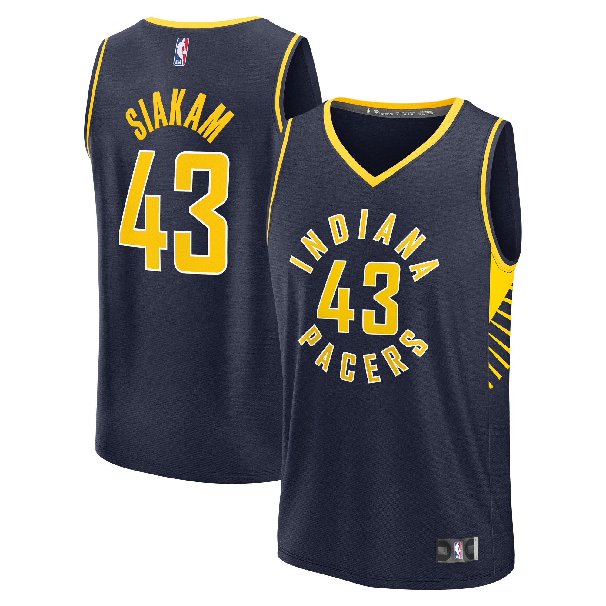 Pascal Siakam Indiana Pacers Fanatics Youth Fast Break Player Jersey - Icon Edition - Navy