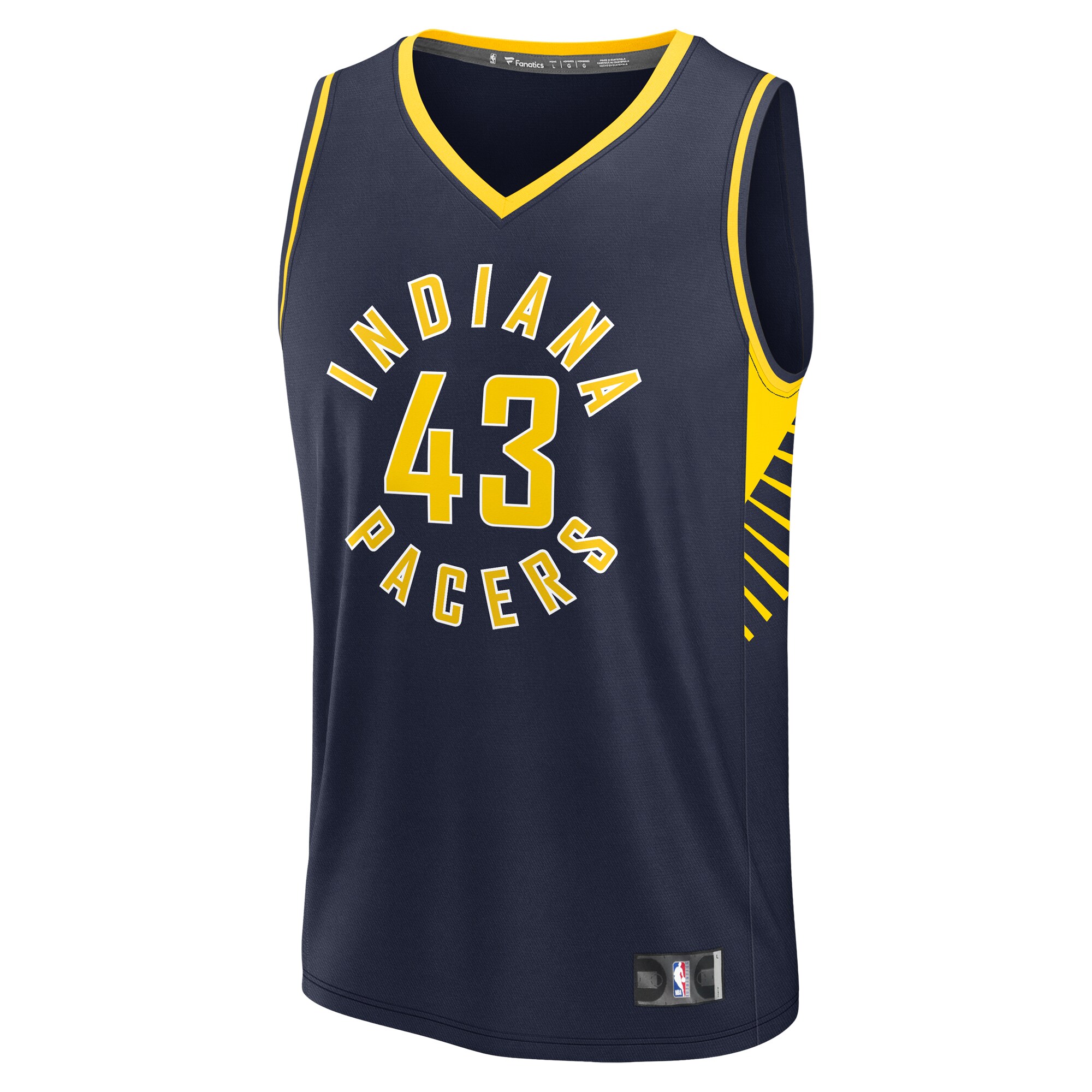 Alternative view of Pascal Siakam Indiana Pacers Fanatics Youth Fast Break Player Jersey - Icon Edition - Navy