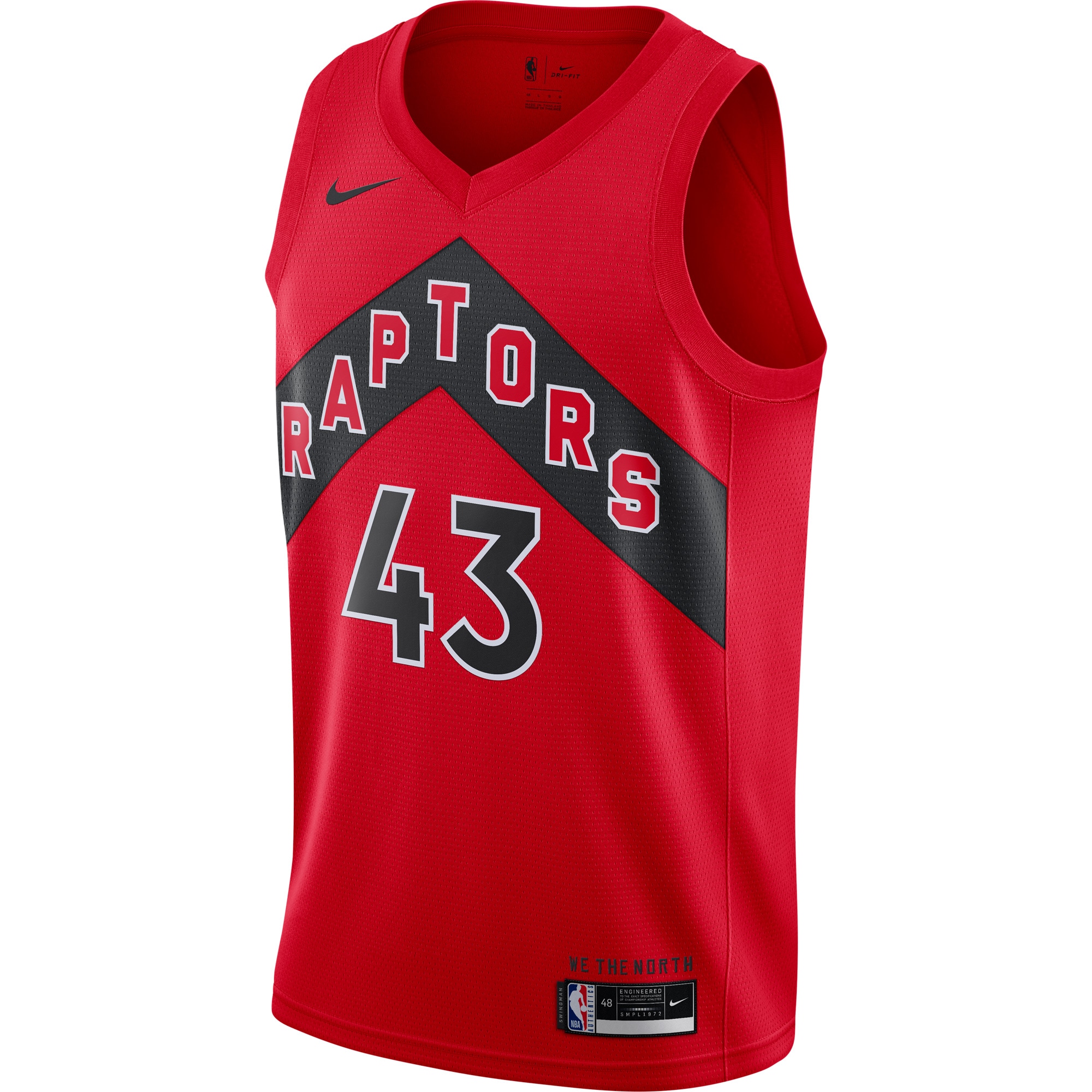 Alternative view of Pascal Siakam Toronto Raptors 2020/21 Icon Swingman Jersey - Red