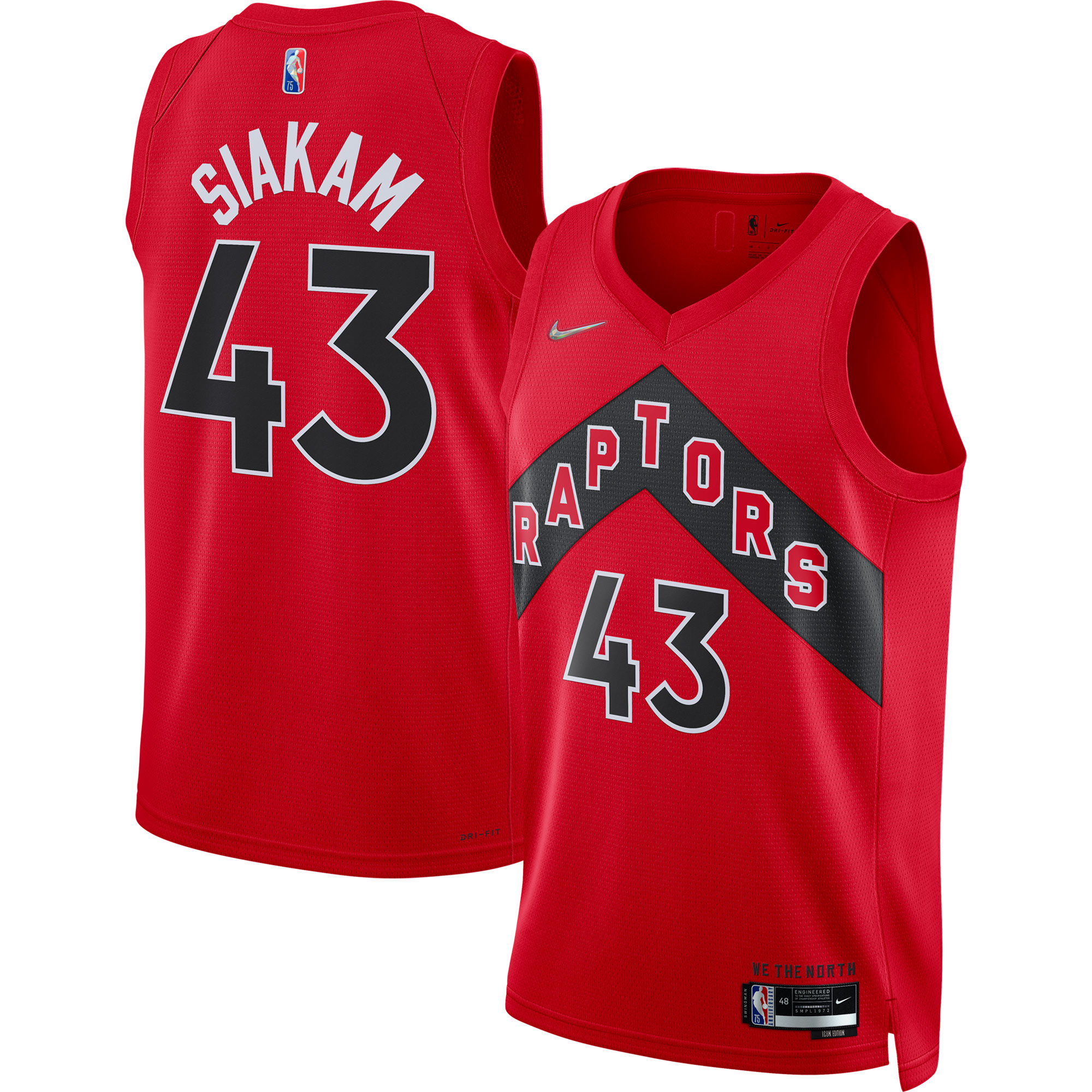Pascal Siakam Toronto Raptors 2021/22 Diamond Swingman Jersey - Icon Edition - Red
