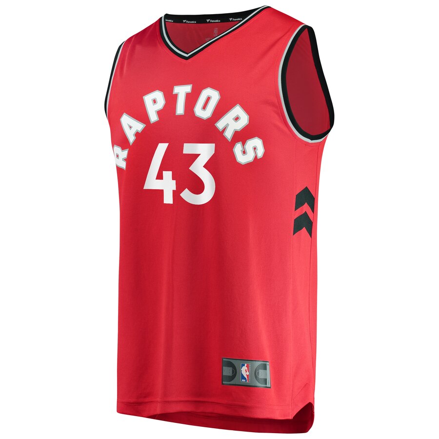 Alternative view of Pascal Siakam Toronto Raptors Fanatics Branded 2019/20 Fast Break Replica Player Jersey - Icon Edition - Red