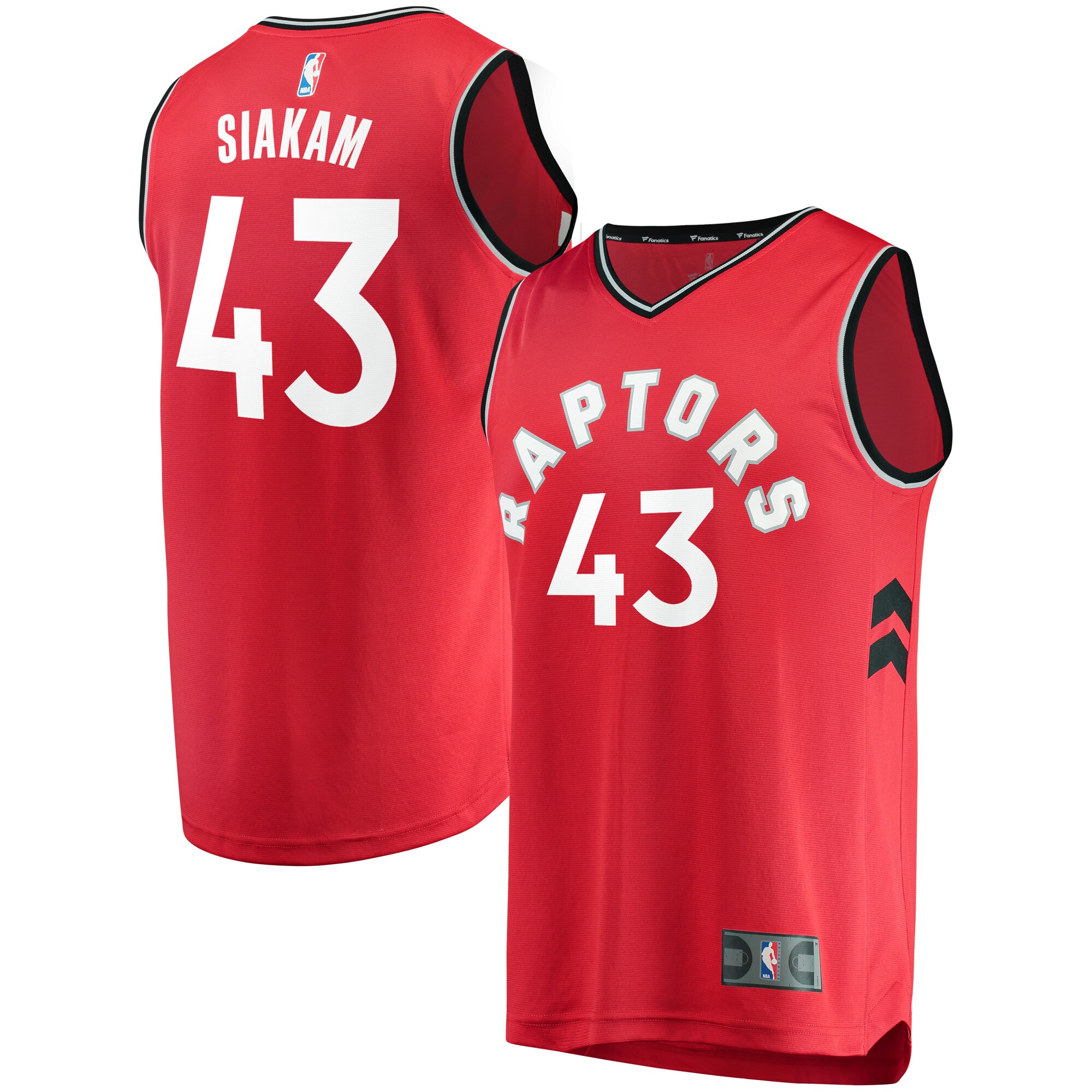 Pascal Siakam Toronto Raptors Fanatics Branded Fast Break Player Jersey Red – Icon Edition