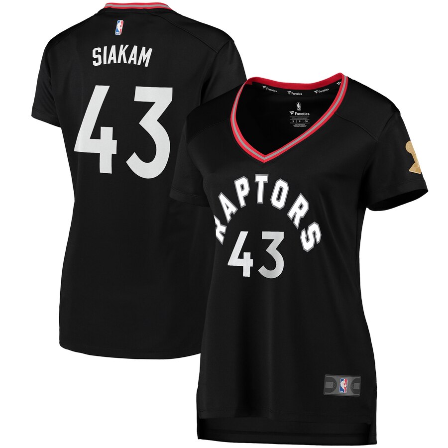 Pascal Siakam Toronto Raptors Fanatics Branded Women's 2019 Nba Finals Champions Fast Break Replica Player Jersey Black - Statement Edition