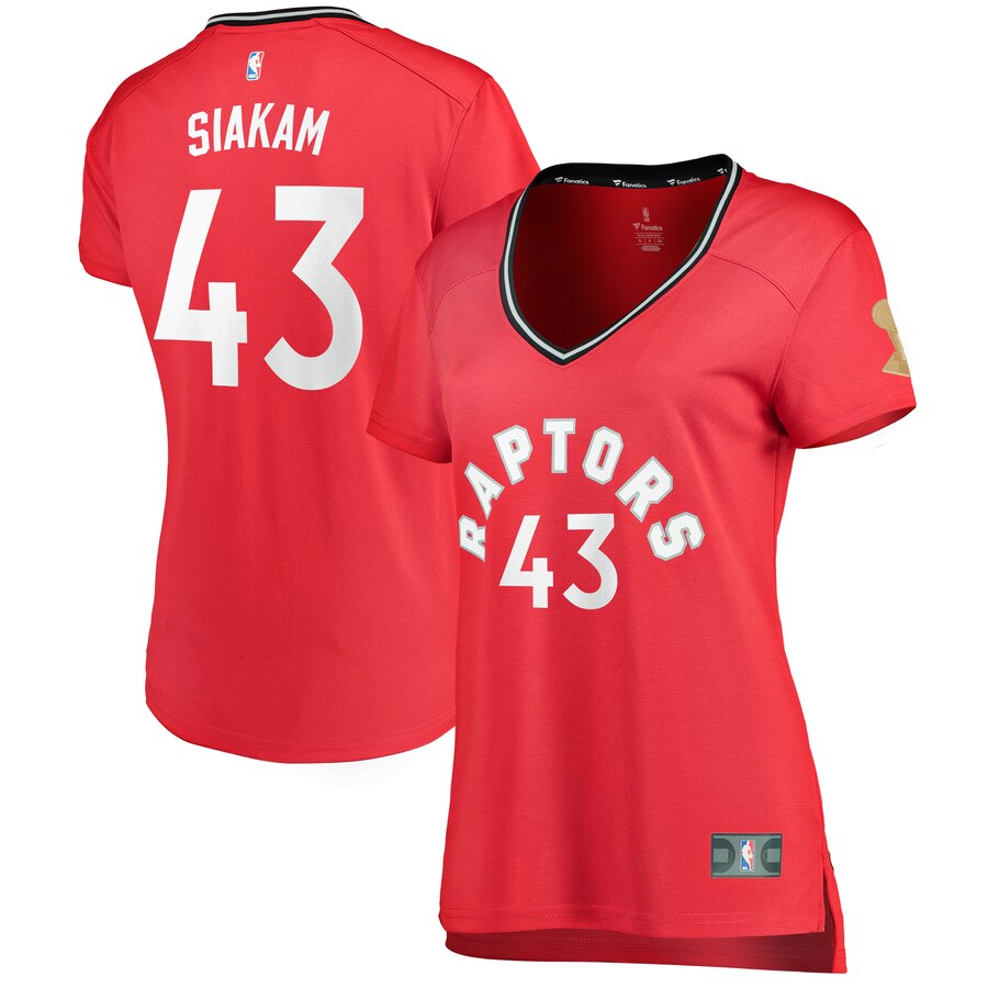 Pascal Siakam Toronto Raptors Fanatics Branded Women's 2019 Nba Finals Champions Fast Break Replica Player Jersey Red - Icon Edition