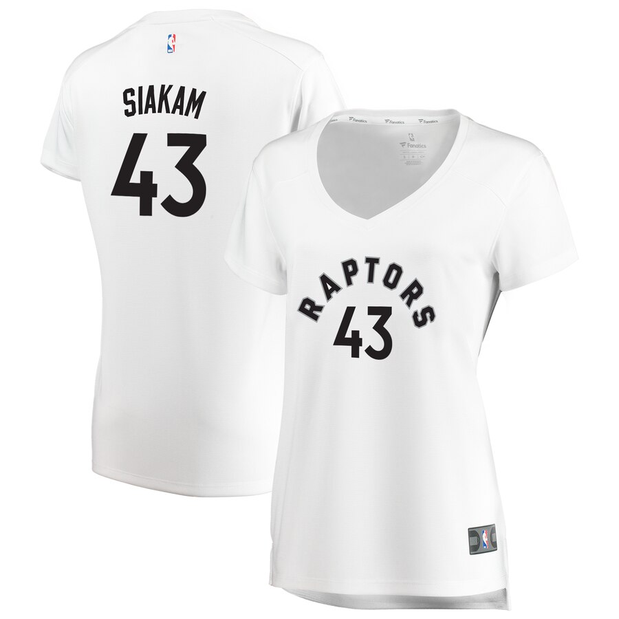 Pascal Siakam Toronto Raptors Fanatics Branded Women's Fast Break Replica Jersey - Association Edition - White