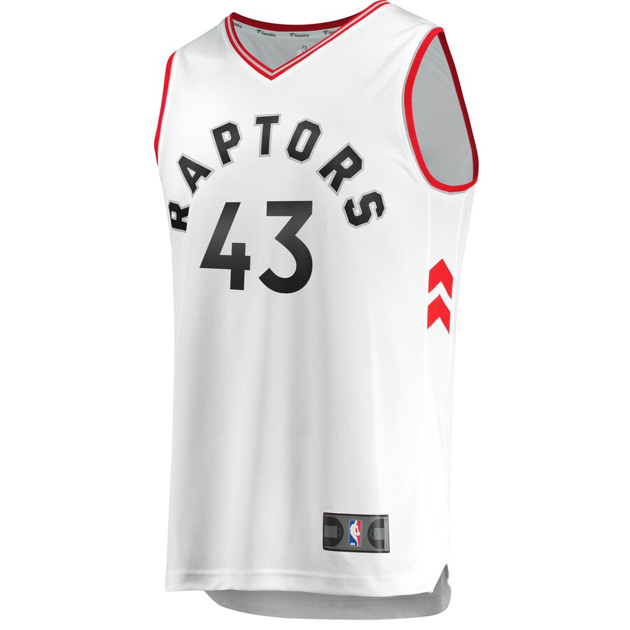 Alternative view of Pascal Siakam Toronto Raptors Fanatics Branded Youth Fast Break Replica Player Jersey - Association Edition - White