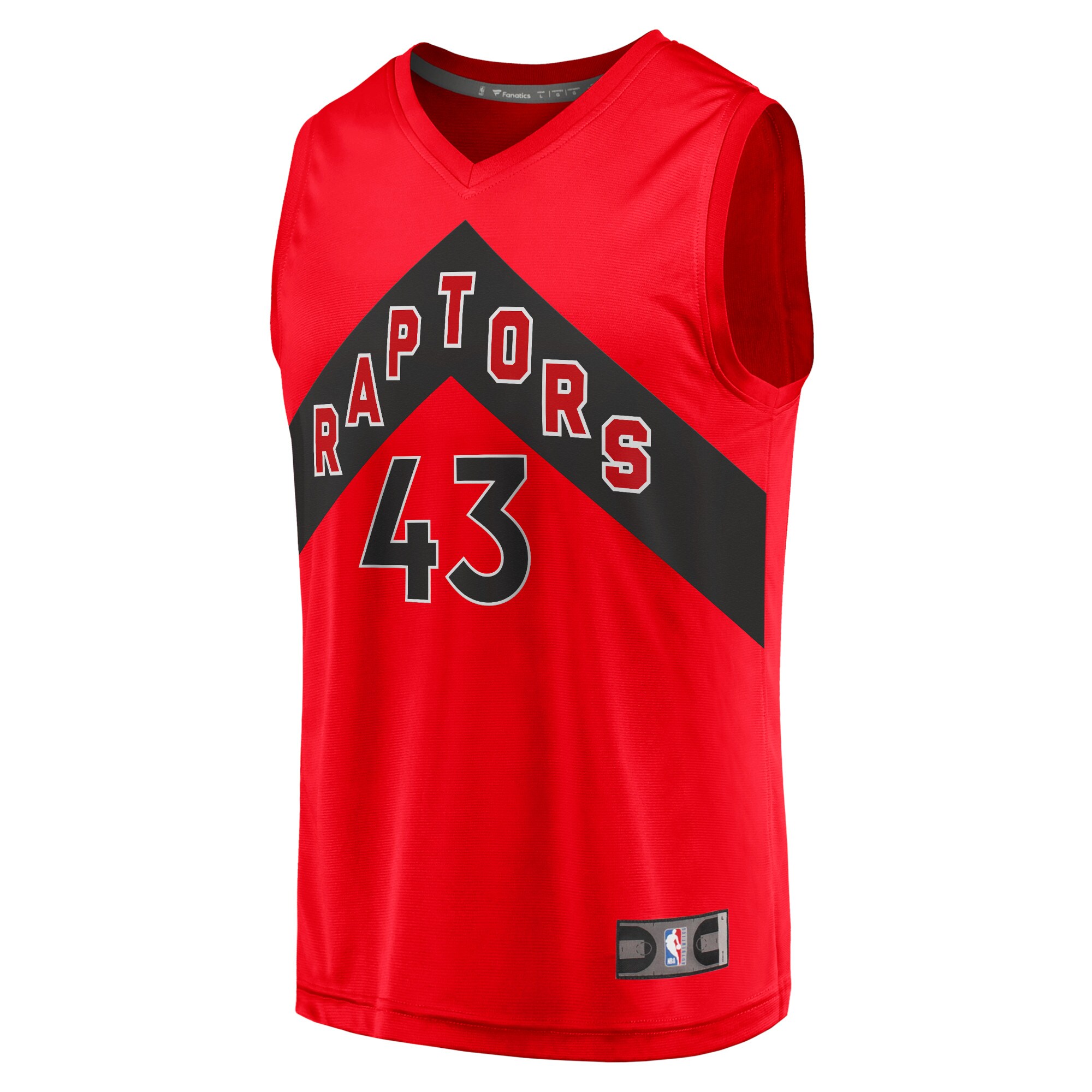Alternative view of Pascal Siakam Toronto Raptors Fanatics Fast Break Replica Jersey - Icon Edition - Red