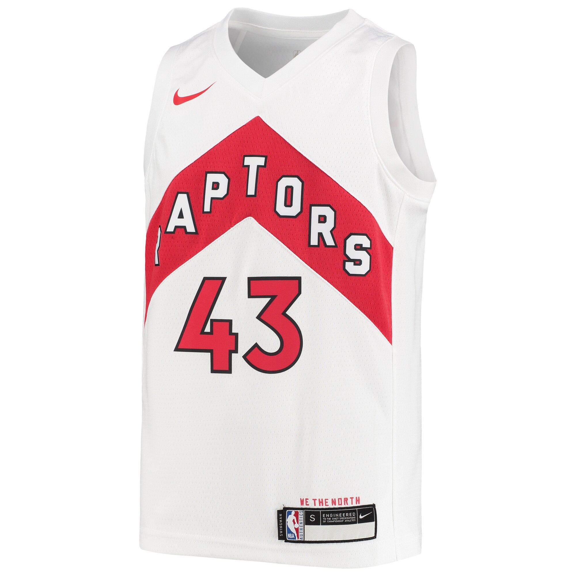 Alternative view of Pascal Siakam Toronto Raptors Youth Swingman Jersey - Association Edition - White