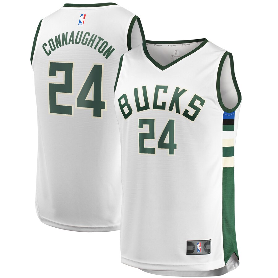 Pat Connaughton Milwaukee Bucks Fanatics Branded Youth Fast Break Replica Player Jersey - Association Edition - White