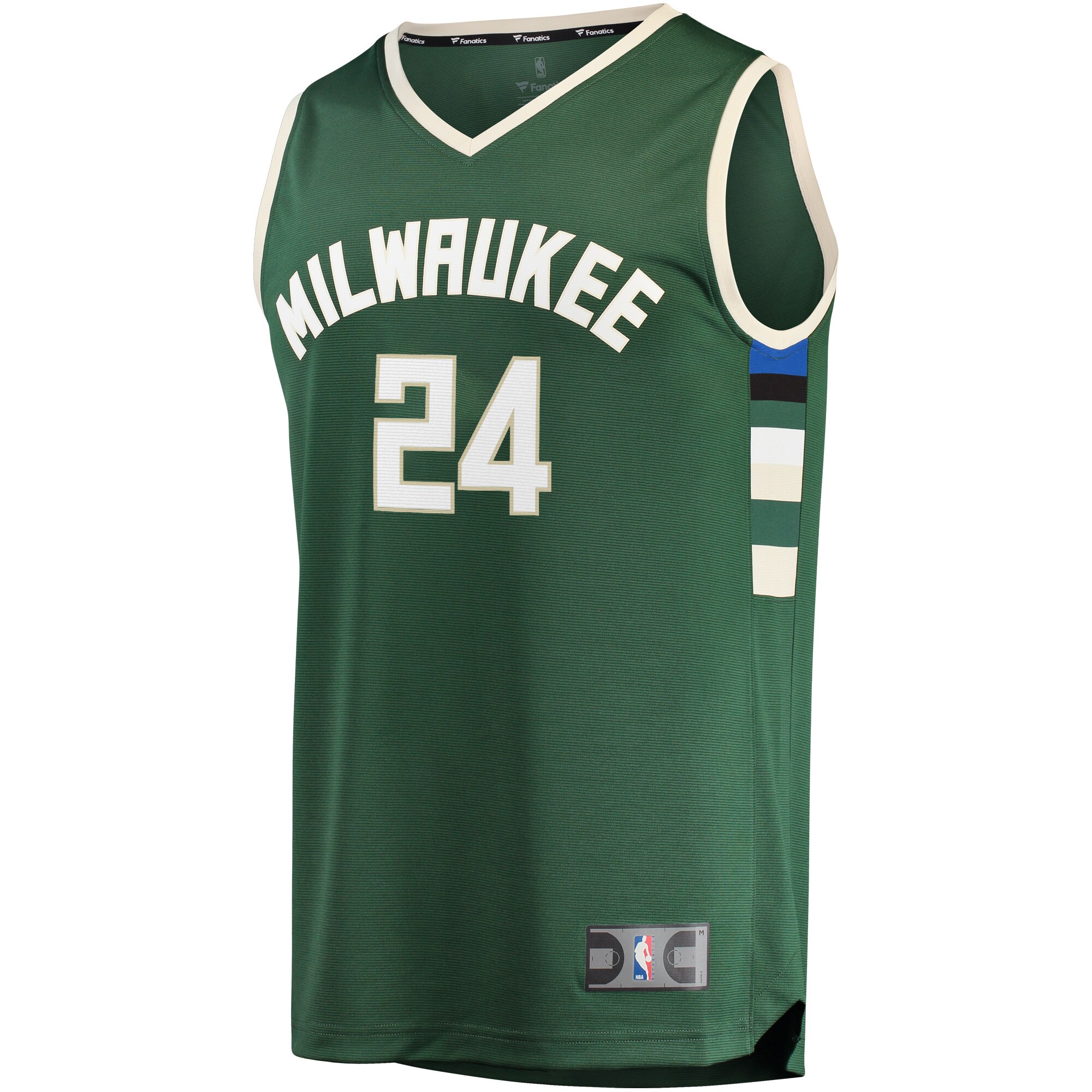 Alternative view of Pat Connaughton Milwaukee Bucks Fanatics Fast Break Replica Jersey - Icon Edition - Hunter Green