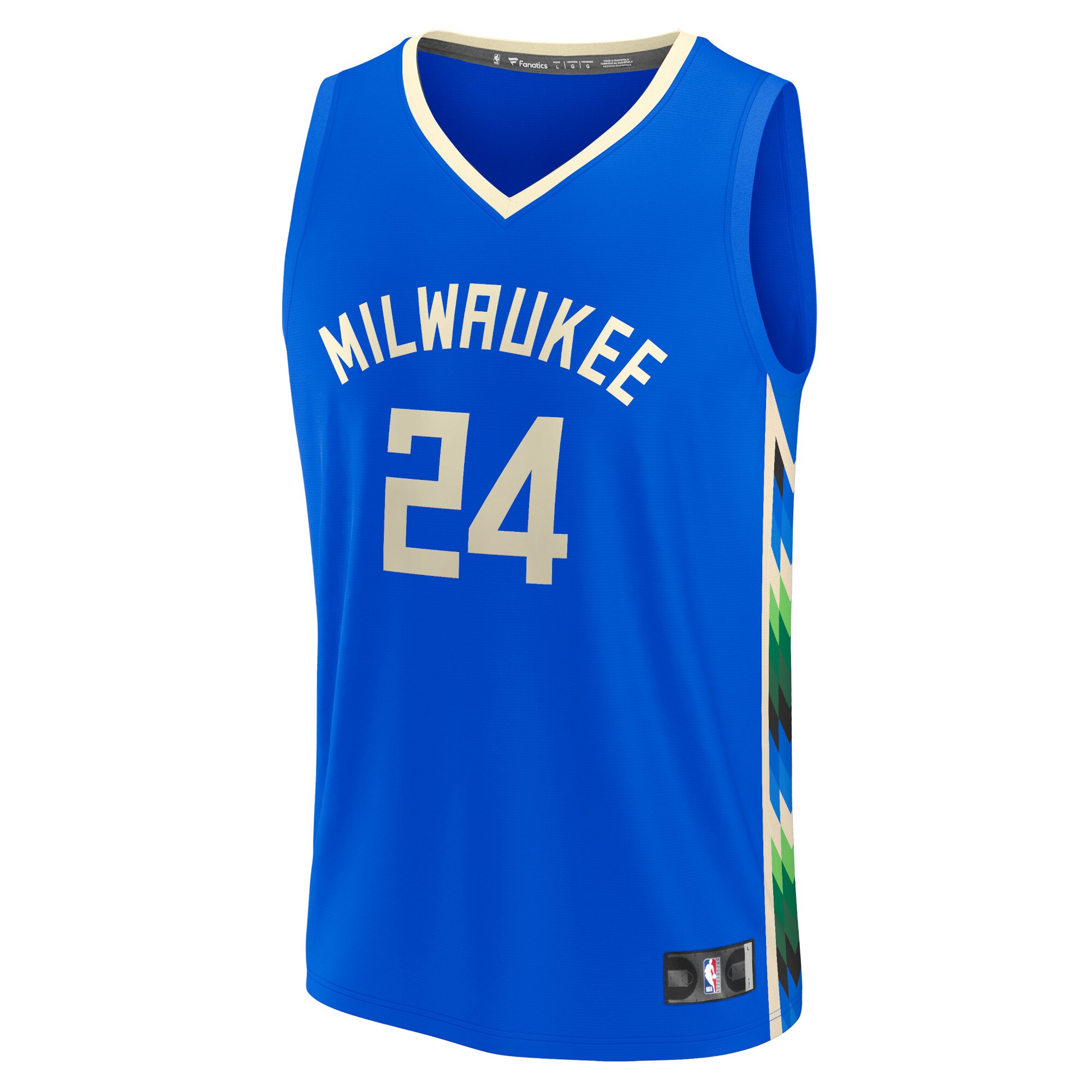 Alternative view of Pat Connaughton Milwaukee Bucks Fanatics Fastbreak Jersey - City Edition - Royal