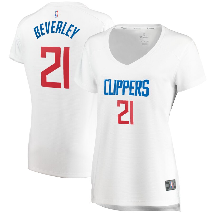 Patrick Beverley La Clippers Fanatics Branded Women's Fast Break Player Jersey - Association Edition - White
