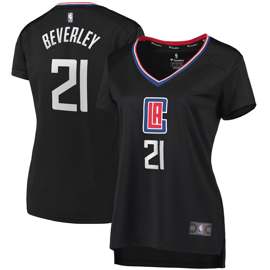 Patrick Beverley La Clippers Fanatics Branded Women's Fast Break Player Jersey - Statement Edition - Black