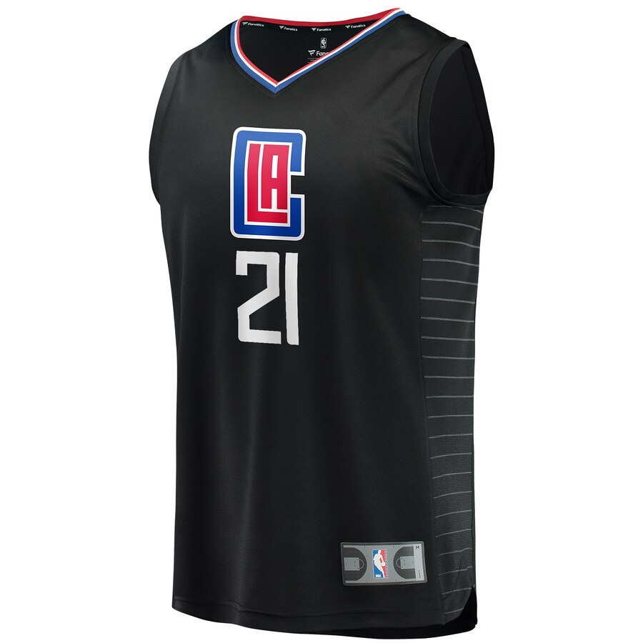 Alternative view of Patrick Beverley La Clippers Fanatics Branded Youth Fast Break Player Jersey - Statement Edition - Black