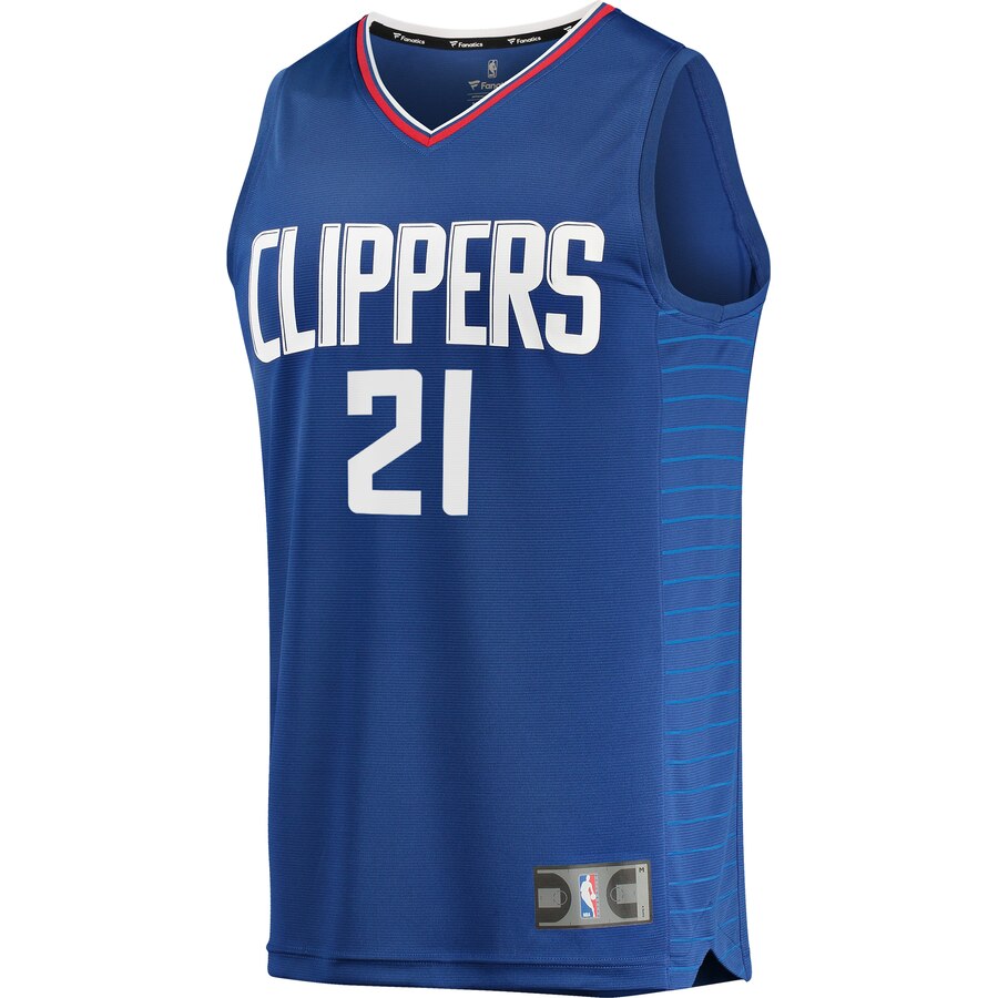 Alternative view of Patrick Beverley La Clippers Fanatics Branded Youth Fast Break Replica Jersey Blue - Icon Edition