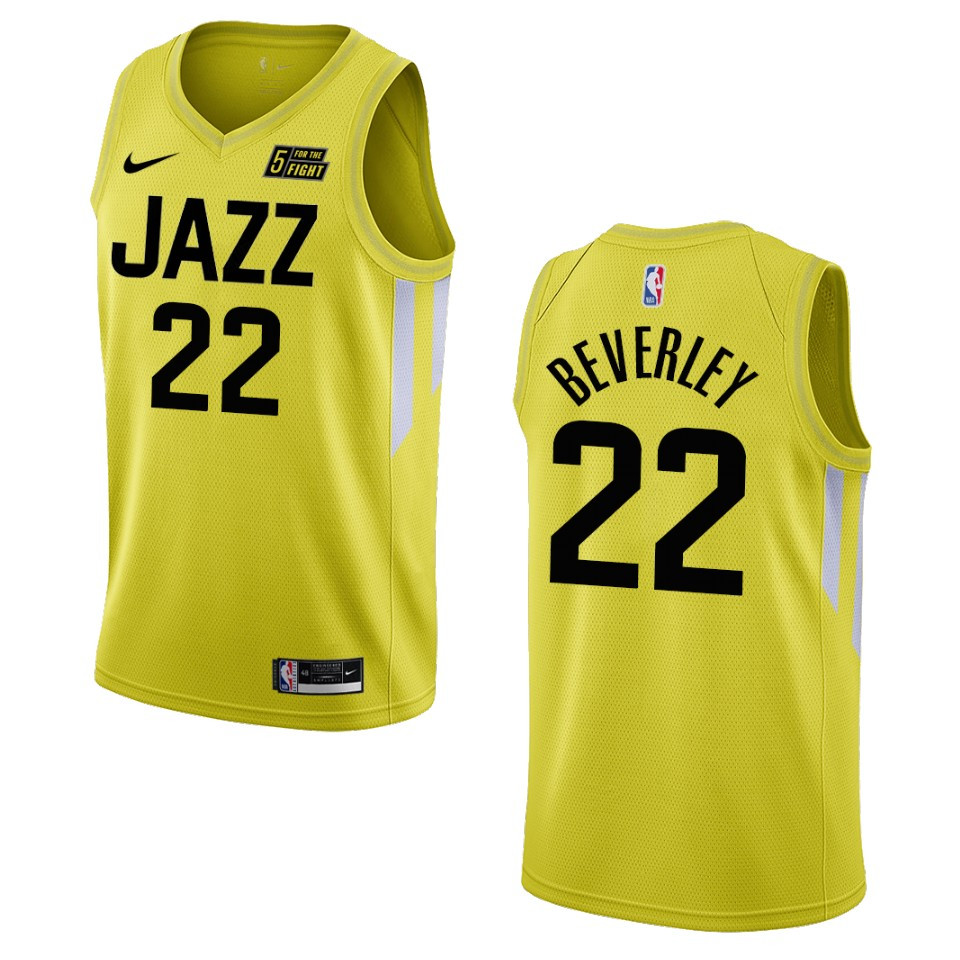 Patrick Beverley Yellow Icon Edition 2022-23 Utah Jazz Swingman Jersey