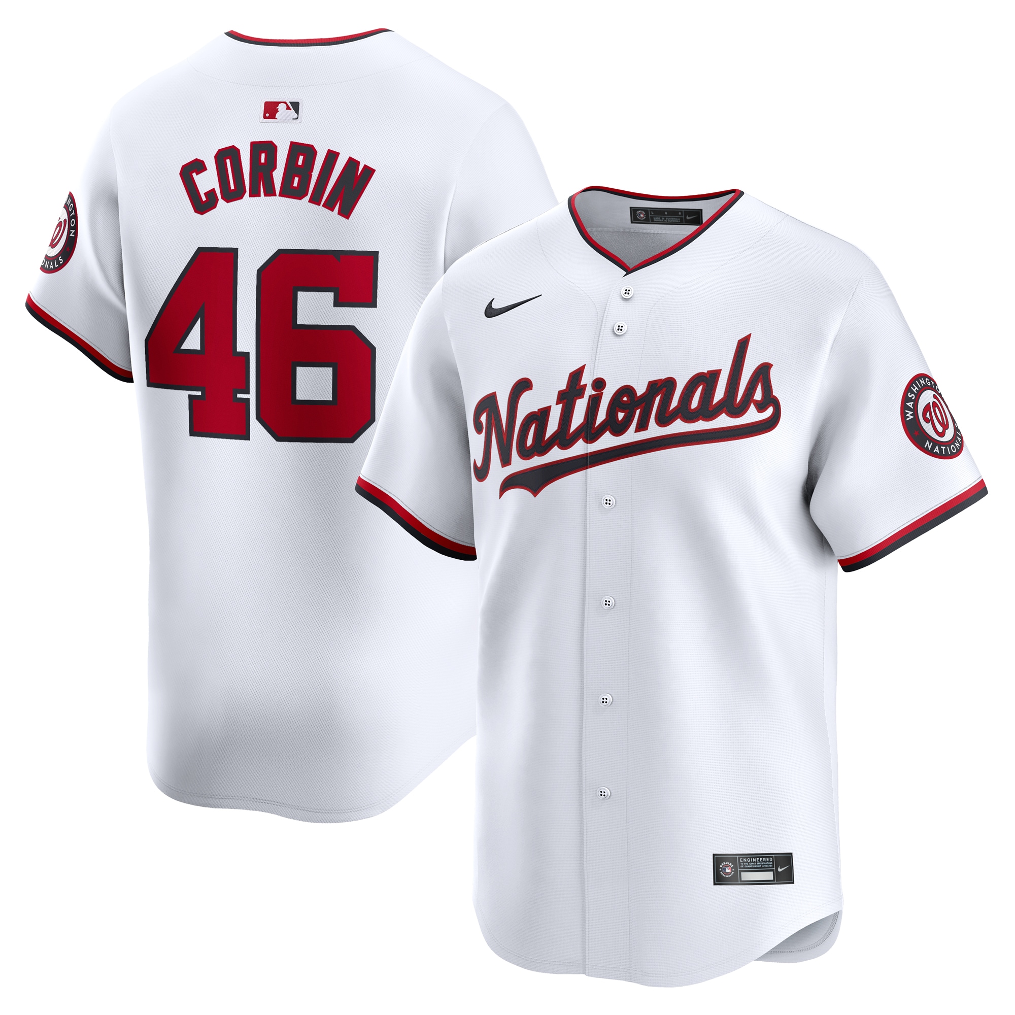 Patrick Corbin Washington Nationals Home Limited Player Jersey - White