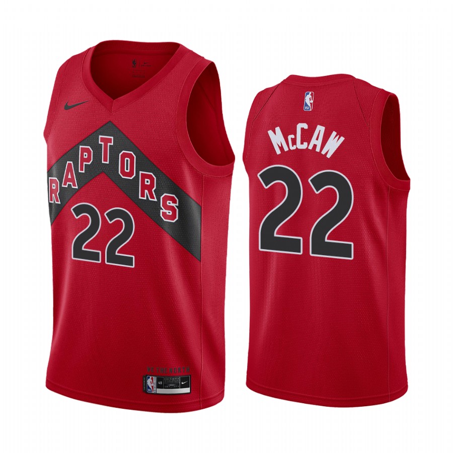 Patrick Mccaw Toronto Raptors Red Icon Edition New Uniform 2020-21 Jersey