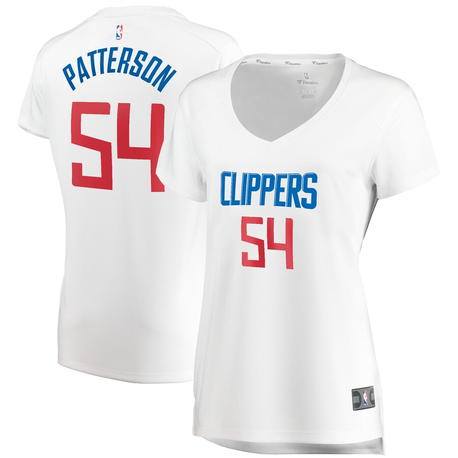 Patrick Patterson La Clippers Fanatics Branded Women's Fast Break Replica Jersey White - Association Edition