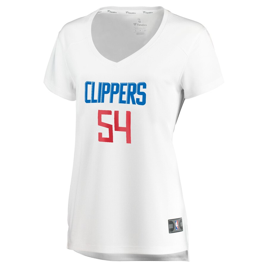 Alternative view of Patrick Patterson La Clippers Fanatics Branded Women's Fast Break Replica Jersey White - Association Edition