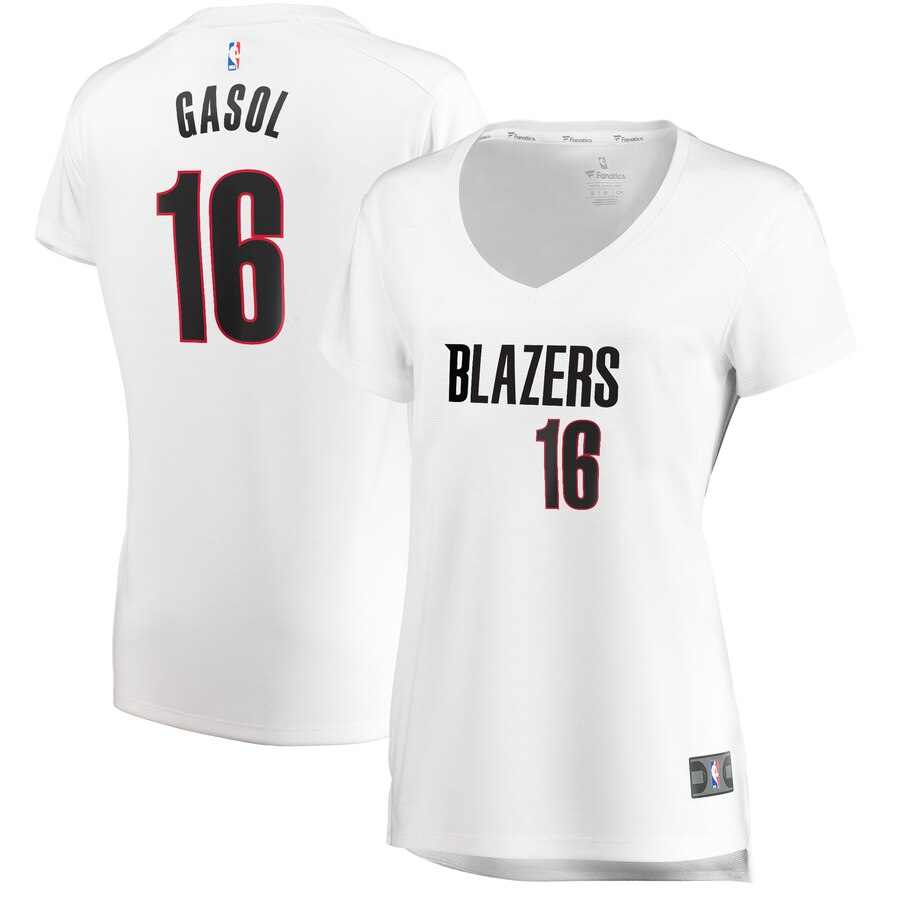 Pau Gasol Portland Trail Blazers Fanatics Branded Women's Fast Break Player Jersey - Association Edition - White