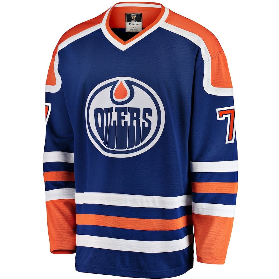 Alternative view of Paul Coffey 7 Edmonton Oilers Home Breakaway Jersey - Men - JS245 