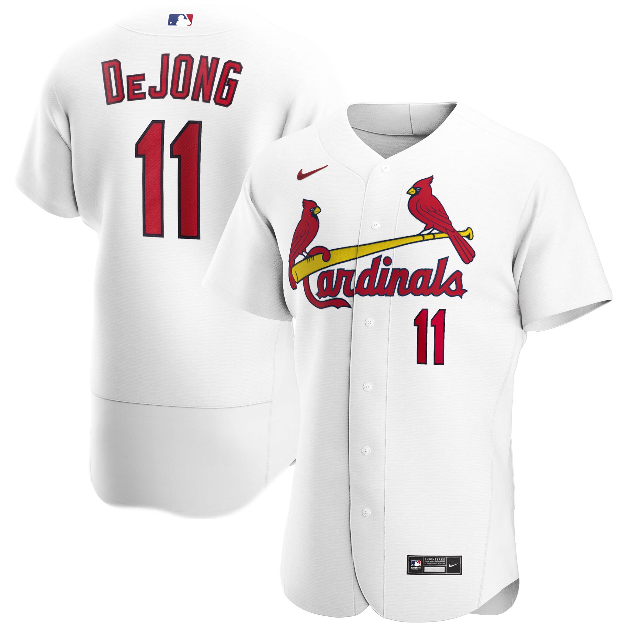Paul Dejong St. Louis Cardinals Home Authentic Player Jersey – White