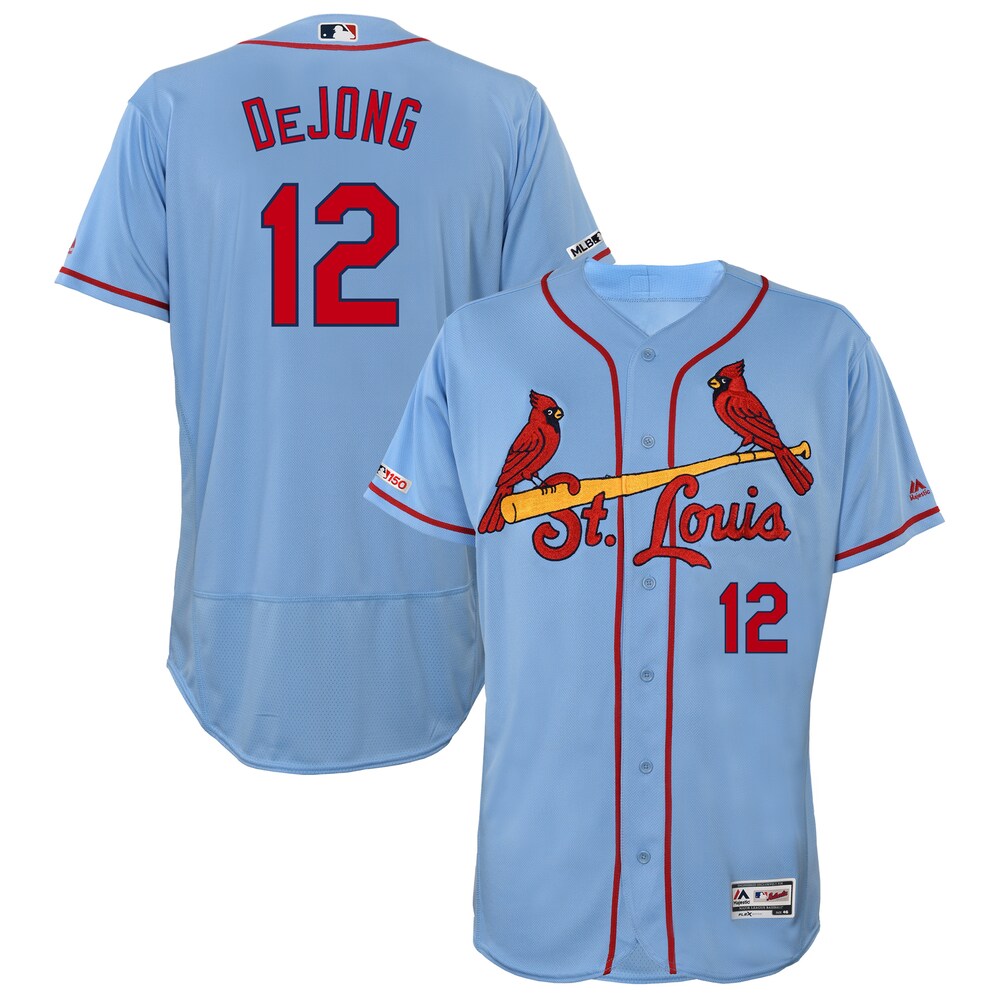 Paul Dejong St. Louis Cardinals Majestic Alternate Flex Base Collection Player Jersey - Horizon Blue