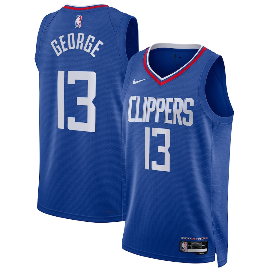 Paul George 13 Los Angeles Clippers Unisex Swingman Jersey - Icon Edition - Blue - JS345 