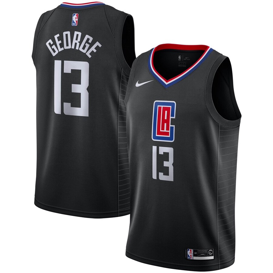 Paul George La Clippers 2019/2020 Swingman Jersey - Statement Edition - Black