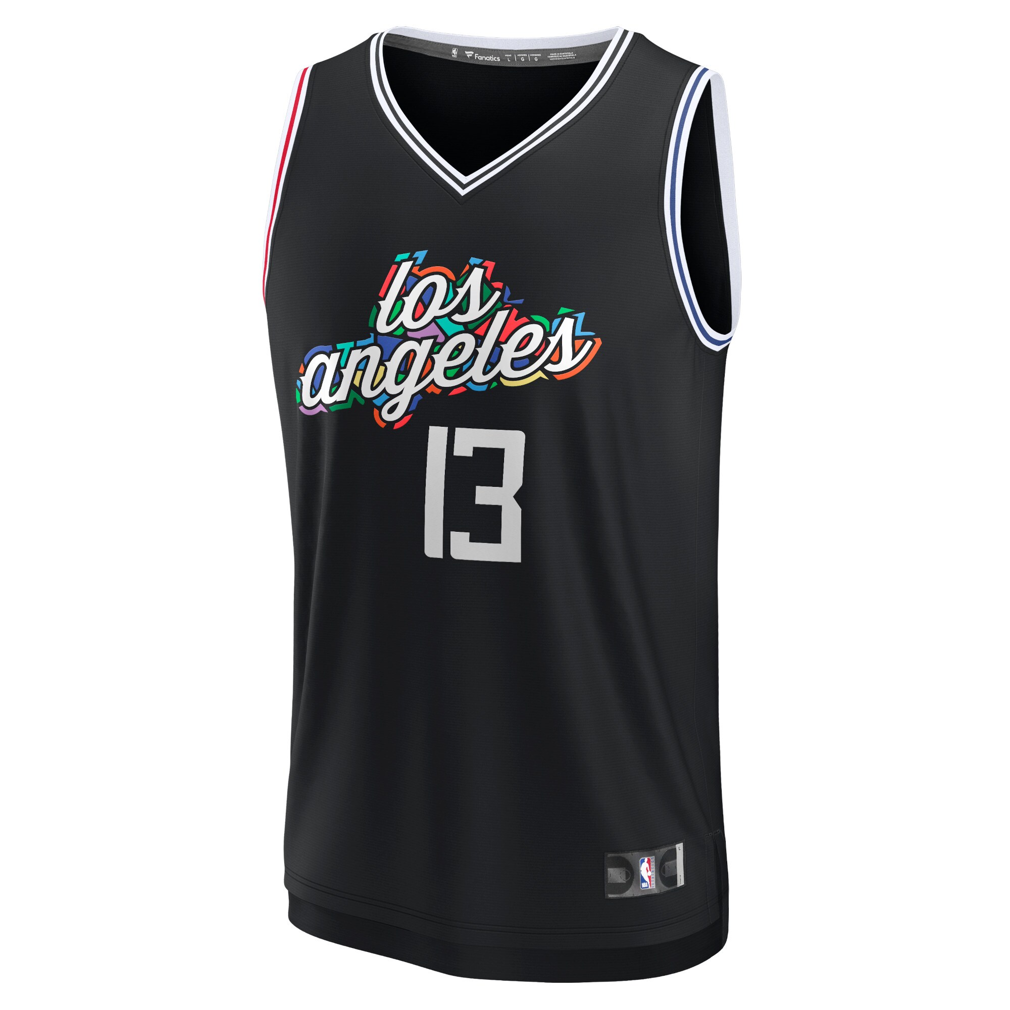 Alternative view of Paul George La Clippers Fanatics Branded 2022/23 Fastbreak Jersey - City Edition - Black