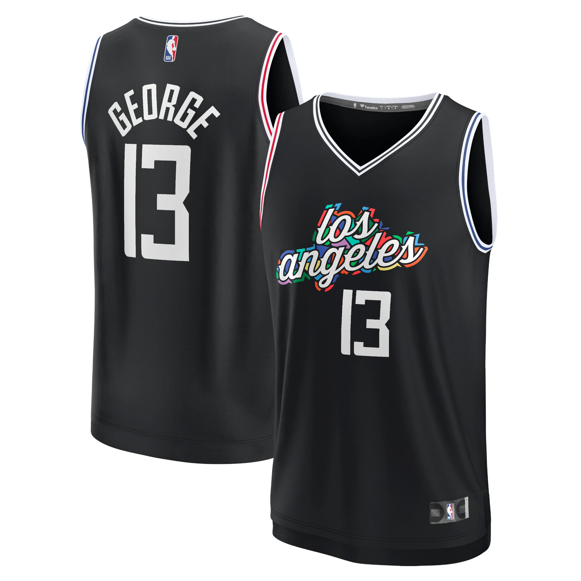 Paul George La Clippers Fanatics Branded 2022/23 Fastbreak Jersey - City Edition - Black
