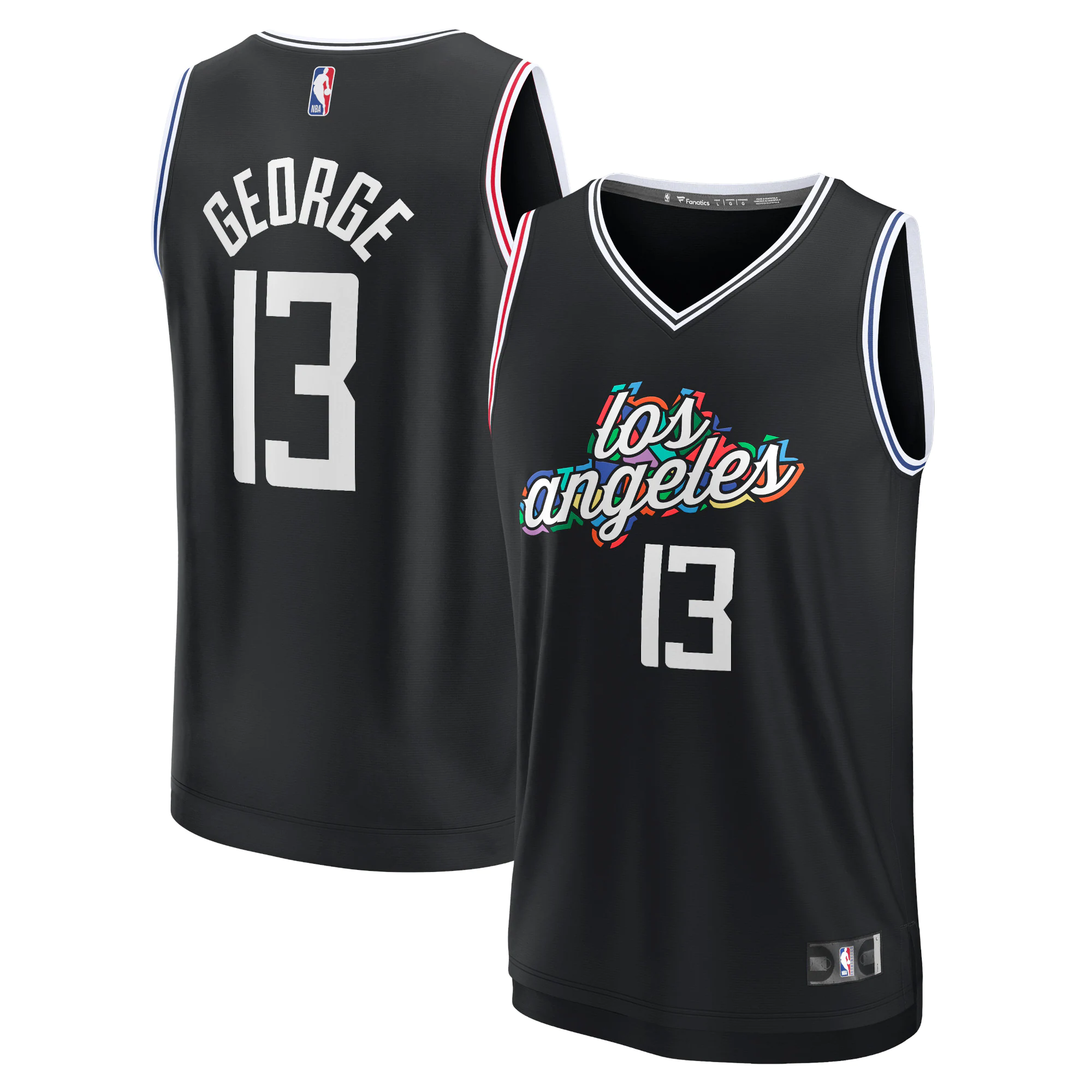 Paul George La Clippers Fanatics Branded Youth 2022/23 Fastbreak Jersey - City Edition - Black
