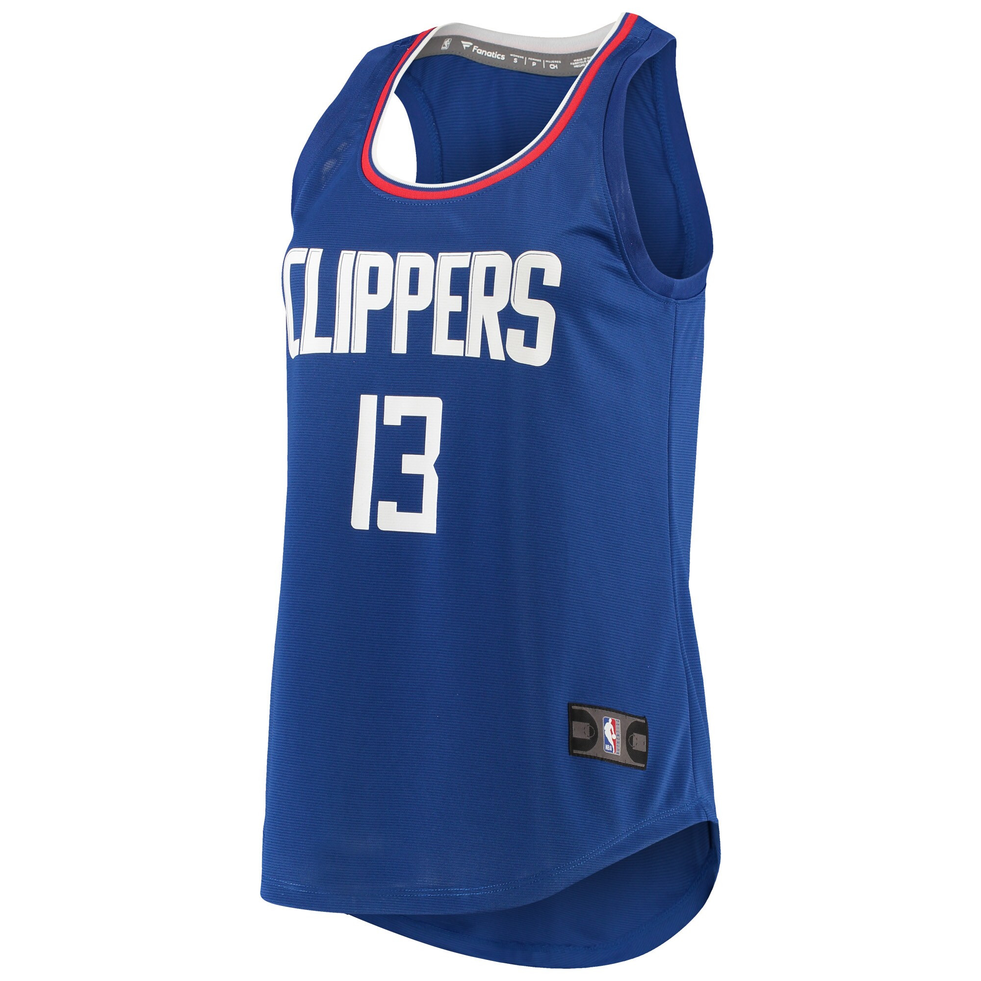 Alternative view of Paul George La Clippers Fanatics Women's Fast Break Player Movement Jersey Tank Top - Royal