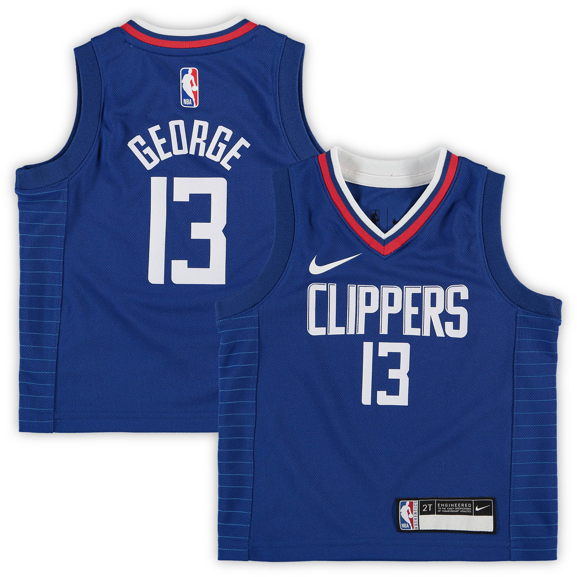 Paul George La Clippers Toddler 2020/21 Replica Jersey - Icon Edition - Royal