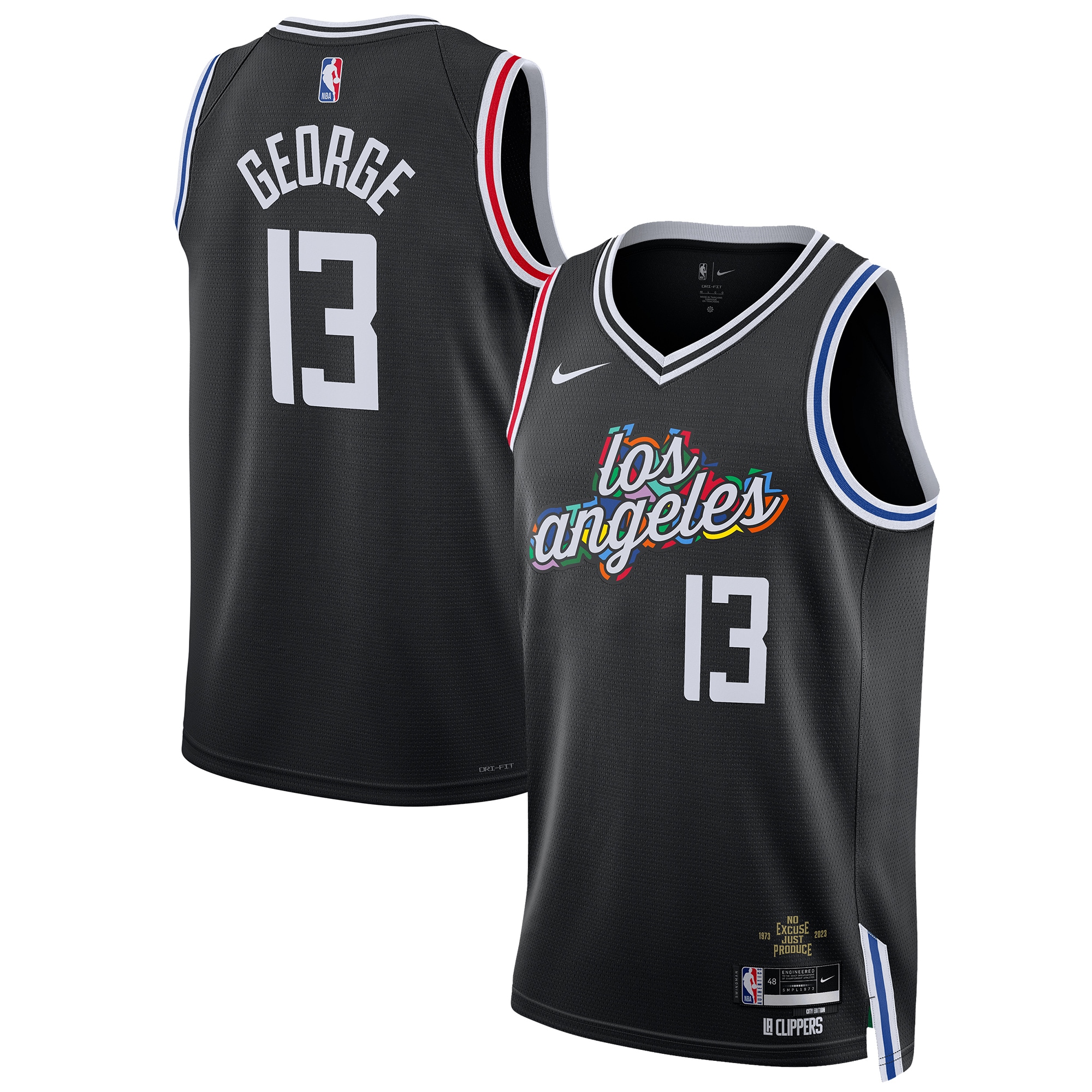Paul George La Clippers Unisex 2022/23 Swingman Jersey - City Edition - Black