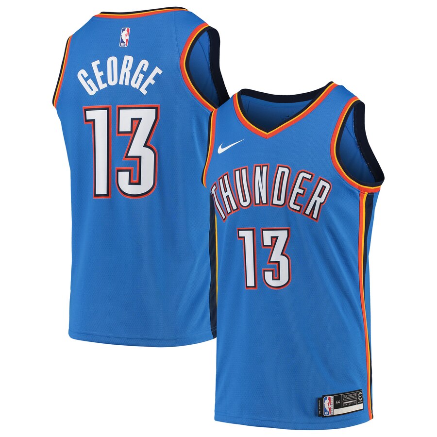 Paul George Oklahoma City Thunder 2019/2020 Swingman Jersey - Icon Edition - Blue