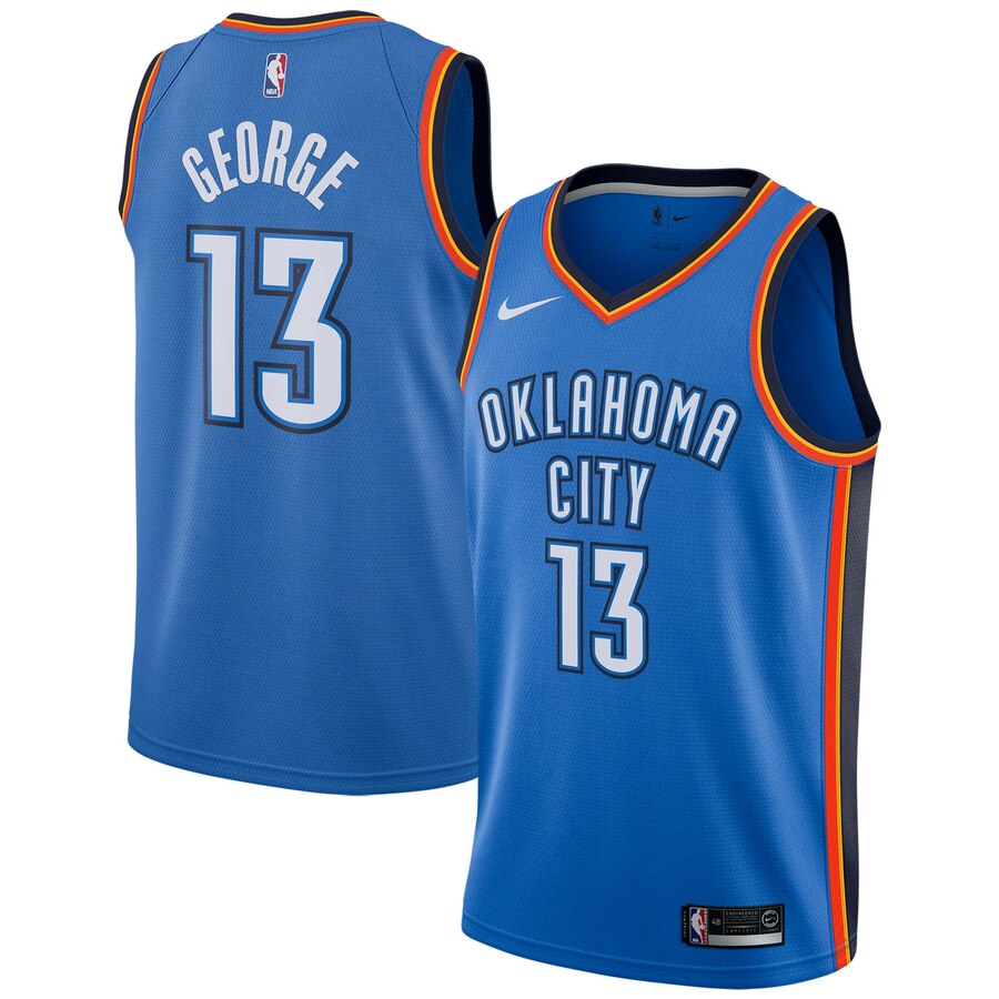 Paul George Oklahoma City Thunder Swingman Jersey - Icon Edition - Blue