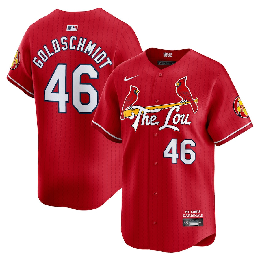Paul Goldschmidt 46 St. Louis Cardinals 2024 City Connect Limited Men Jersey - Red 