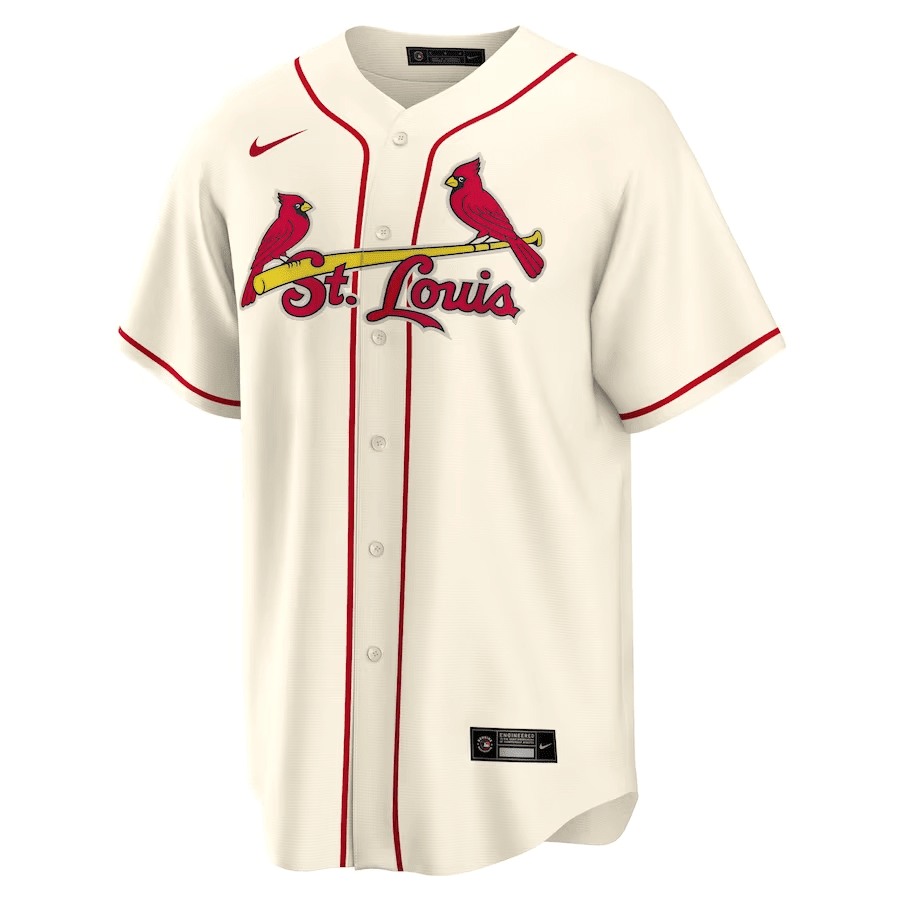 Alternative view of Paul Goldschmidt 46 St. Louis Cardinals Alternate Men Jersey - Cream 