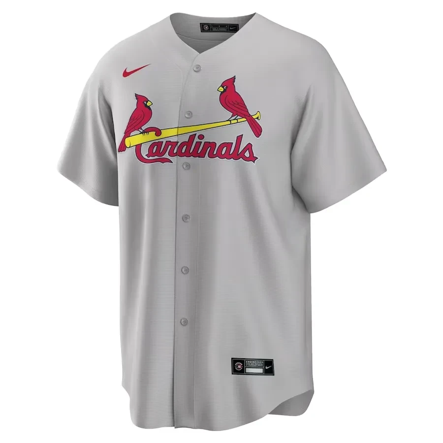 Alternative view of Paul Goldschmidt 46 St. Louis Cardinals Road Men Jersey - Gray 