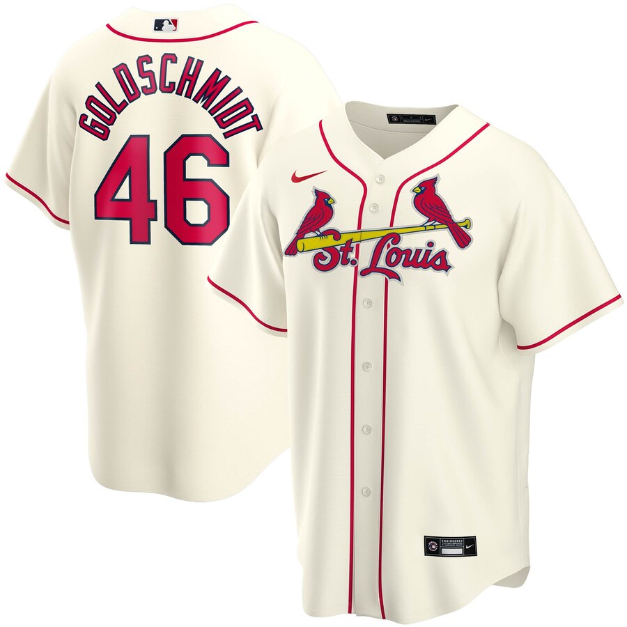 Paul Goldschmidt St. Louis Cardinals Alternate 2020 Replica Player Jersey ÃƒÂ¢Ã¢â€šÂ¬Ã¢â‚¬Å“ Cream