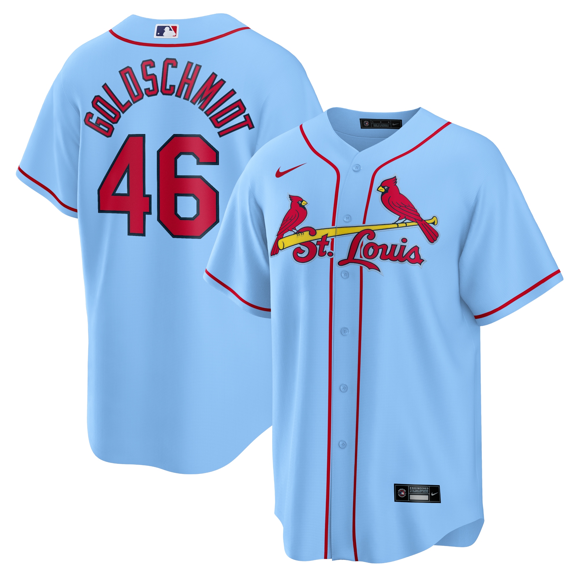 Paul Goldschmidt St. Louis Cardinals Alternate Replica Player Name Jersey – Red