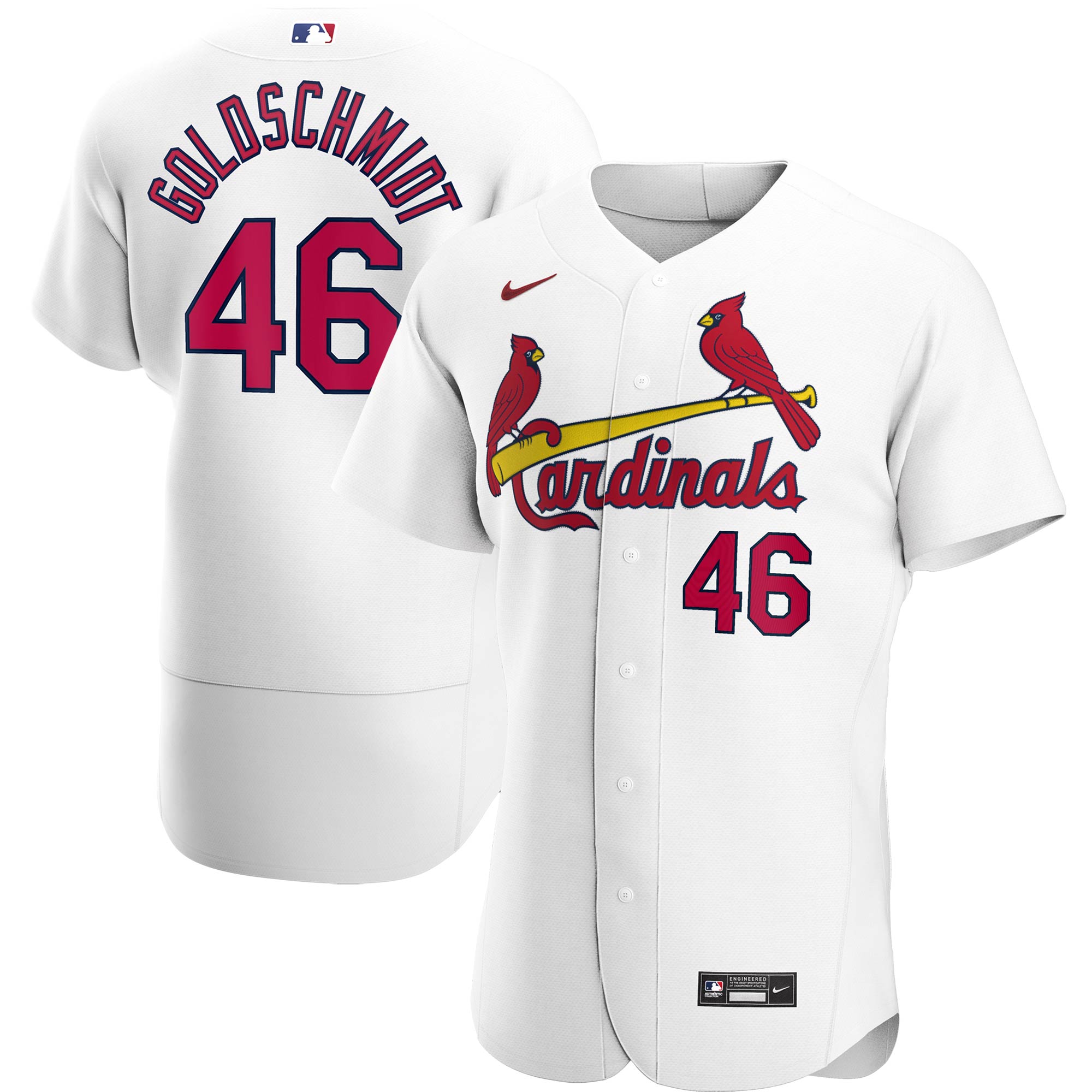 Paul Goldschmidt St. Louis Cardinals Home Authentic Player Jersey - White