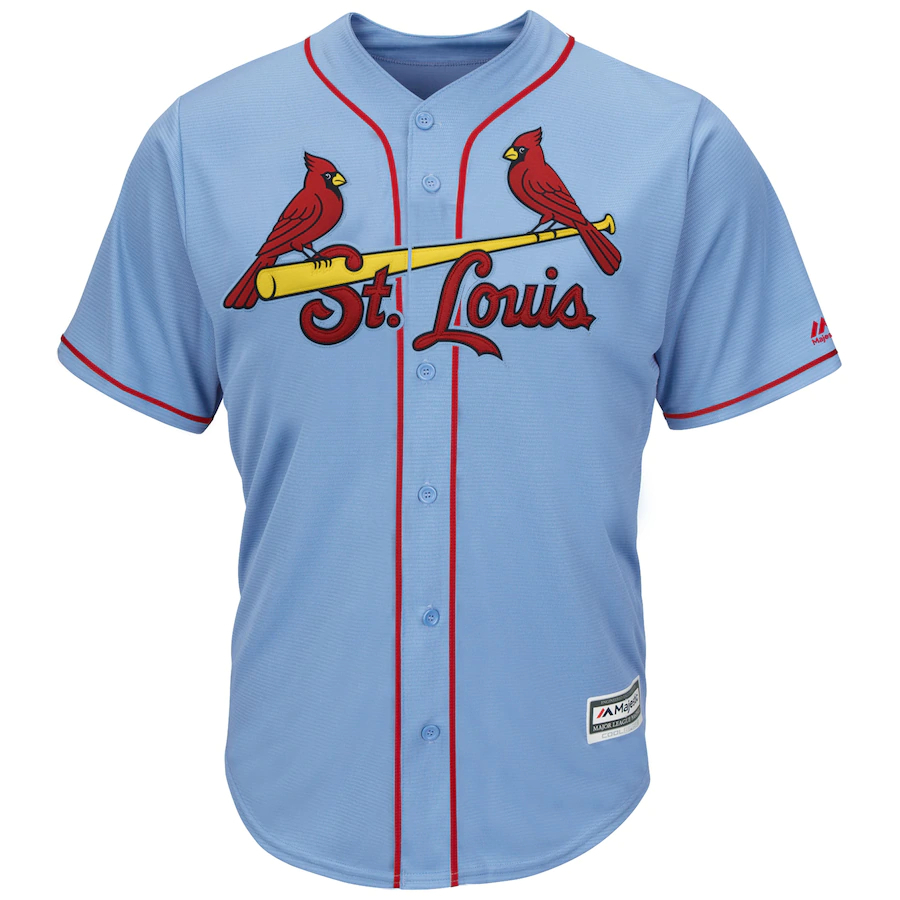 Alternative view of Paul Goldschmidt St. Louis Cardinals Majestic Alternate Official Cool Base Player Jersey - Light Blue